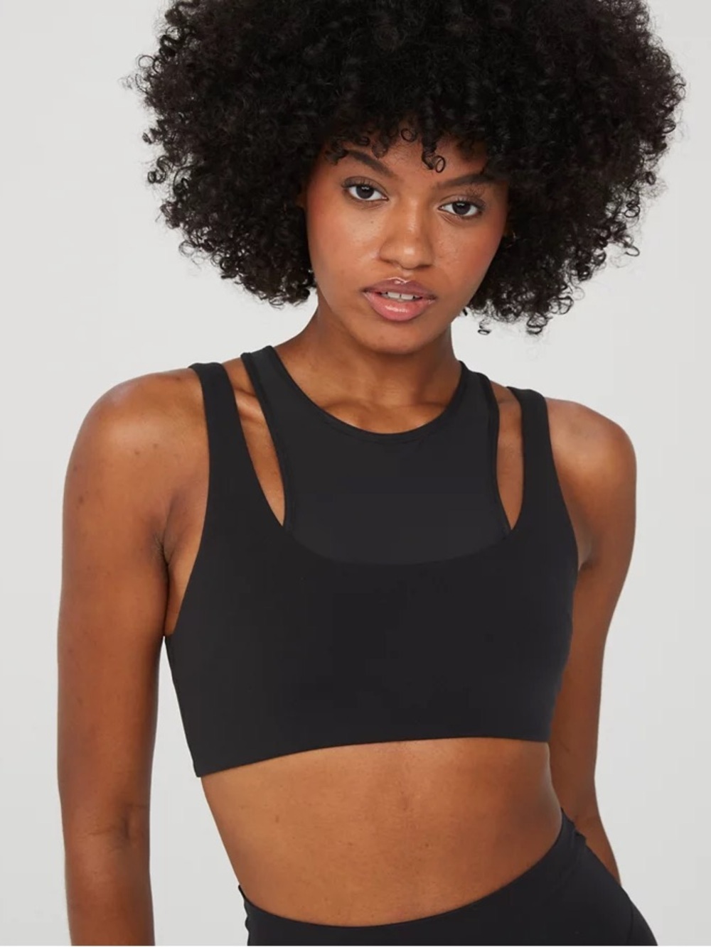 Aerie Mesh Layered sports bra